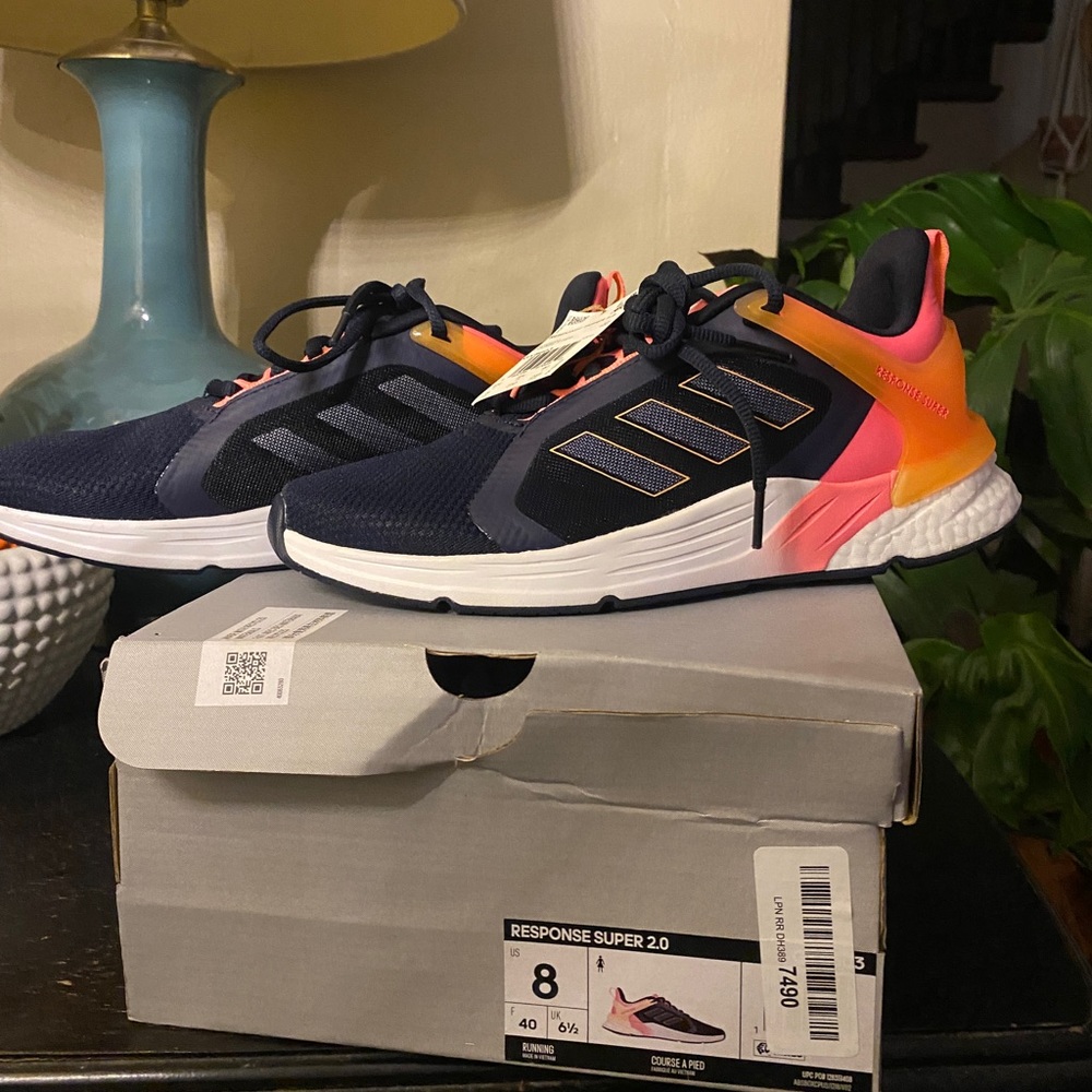 Womens adidas running shoes with tags
